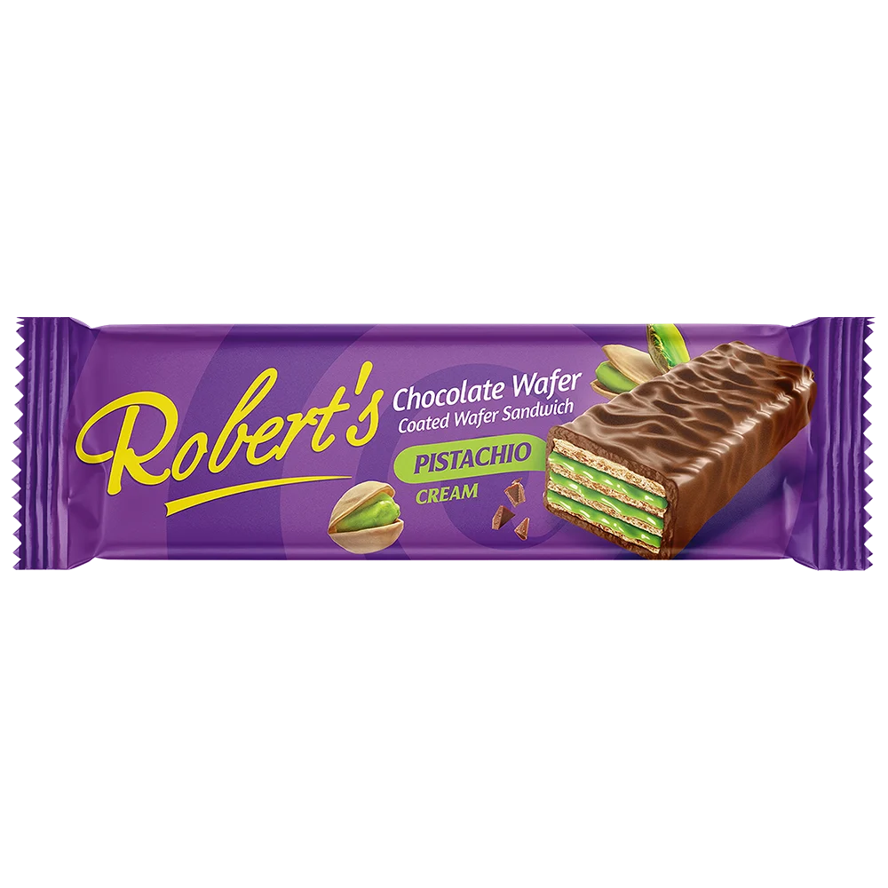 Choco Wafer stuffed Pistachio